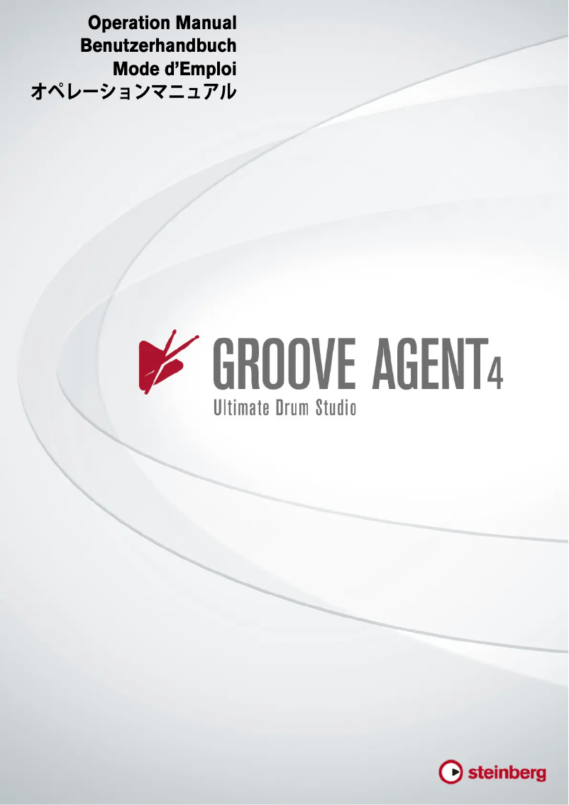 Page 1 de la notice Manuel utilisateur Steinberg Groove Agent 4