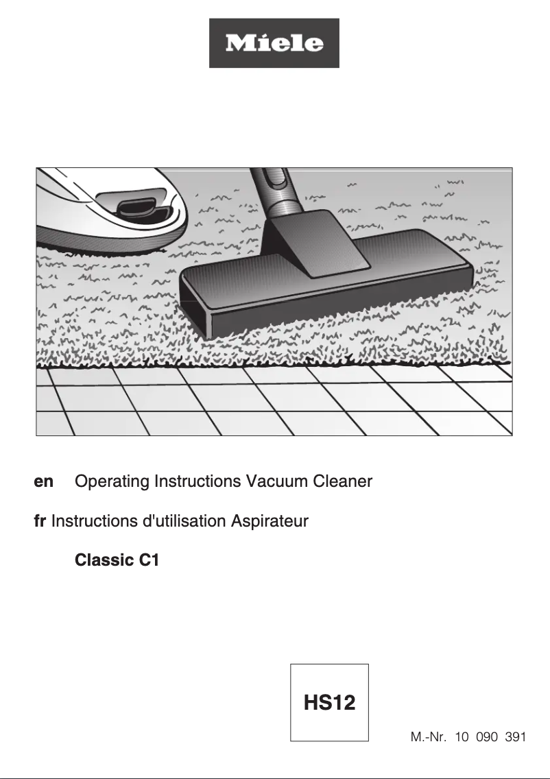 Page 1 de la notice Guide d'installation Miele Classic C1 Home Care