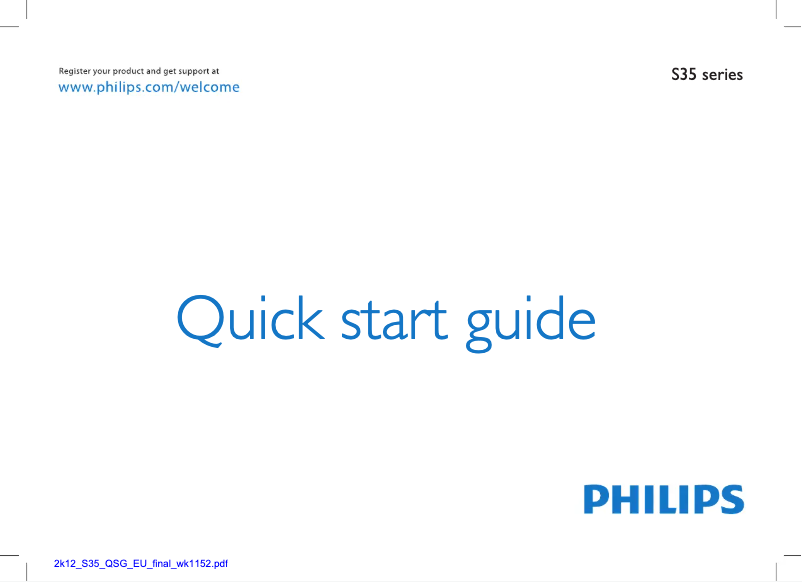 First page image of the manual for 22PFL3507H