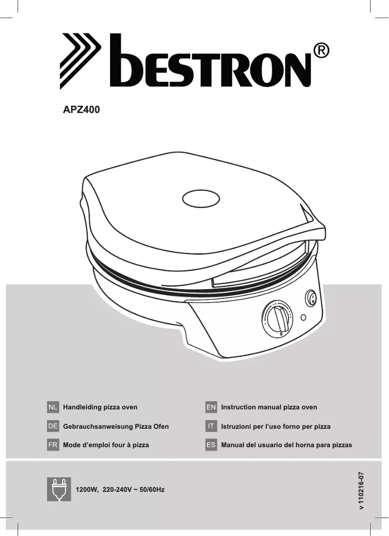 Image de la première page du manuel de l'appareil APZ400