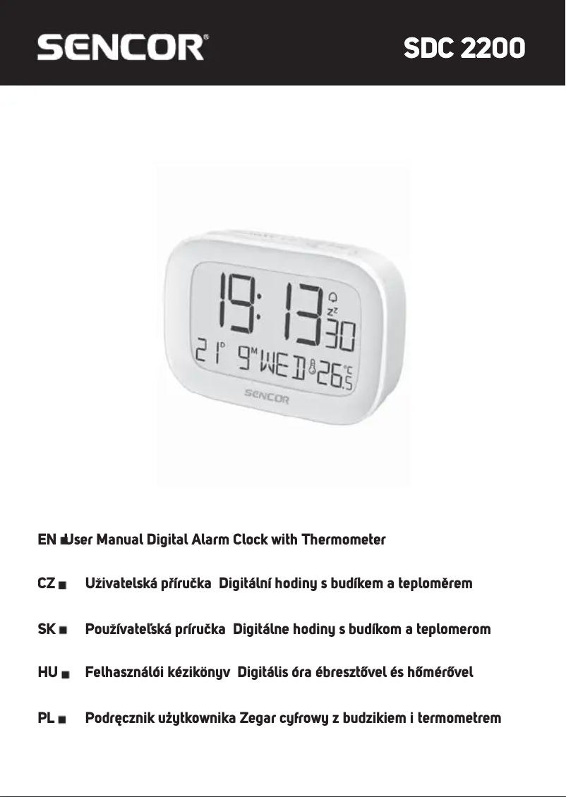 Image de la première page du manuel de l'appareil SDC 2200