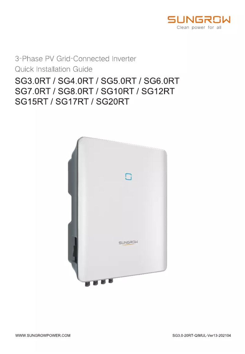 Image de la première page du manuel de l'appareil SG17RT