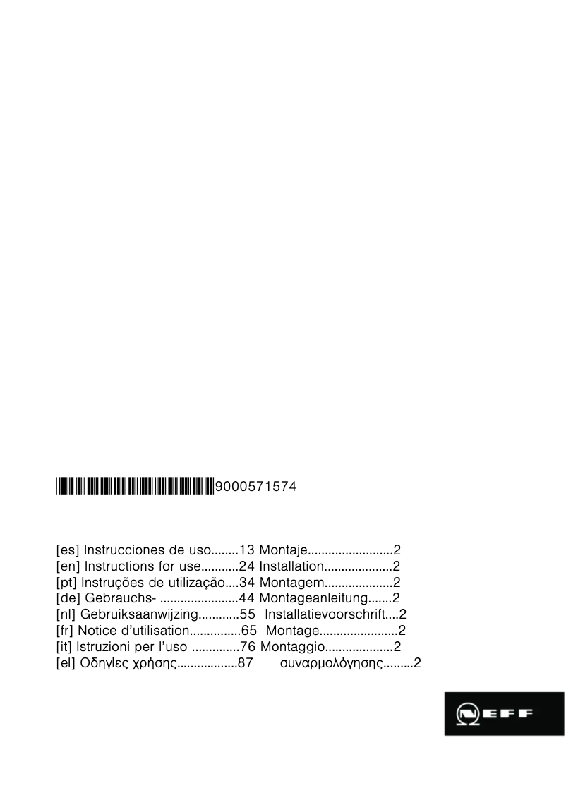 Page 1 de la notice Mode d'emploi Neff T43E20N1