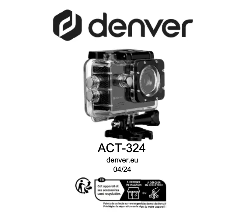 Page 1 de la notice Manuel utilisateur Denver ACT-324