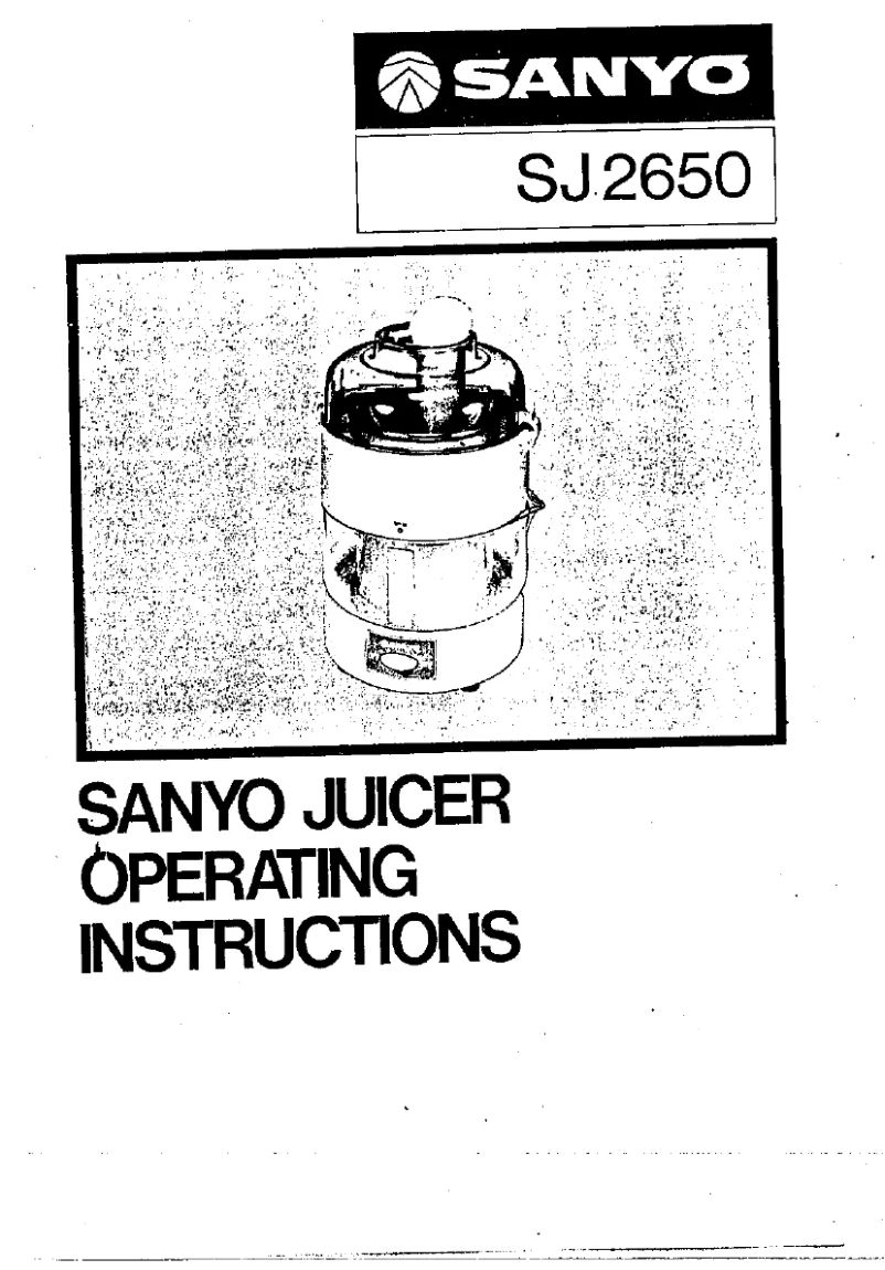 Page 1 de la notice Manuel utilisateur Sanyo SJ-2650