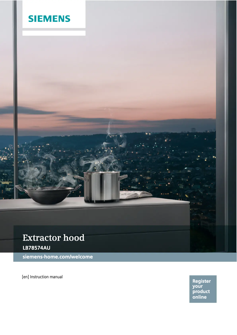 Page n°1 - Manuel utilisateur Siemens LB78574AU