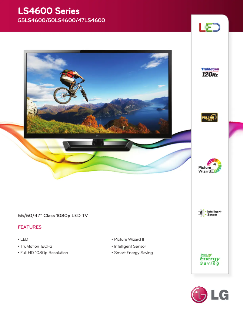 Page n°1 - Fiche technique LG 47LS4600