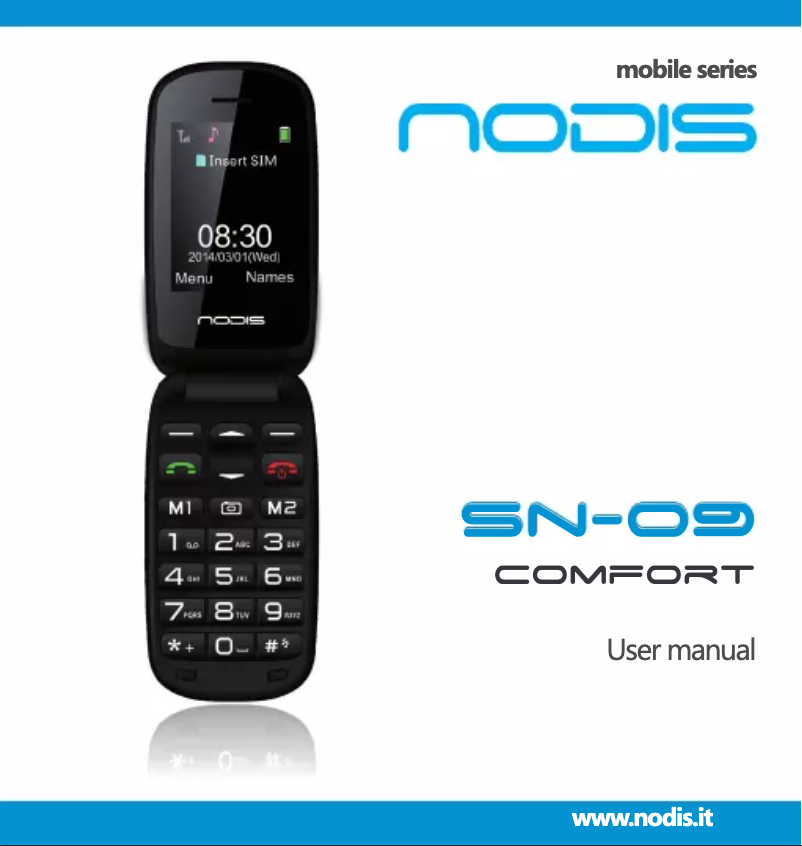 Image de la première page du manuel de l'appareil SN-09