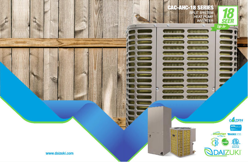 Page 1 de la notice Fiche technique Daizuki AHC60H18