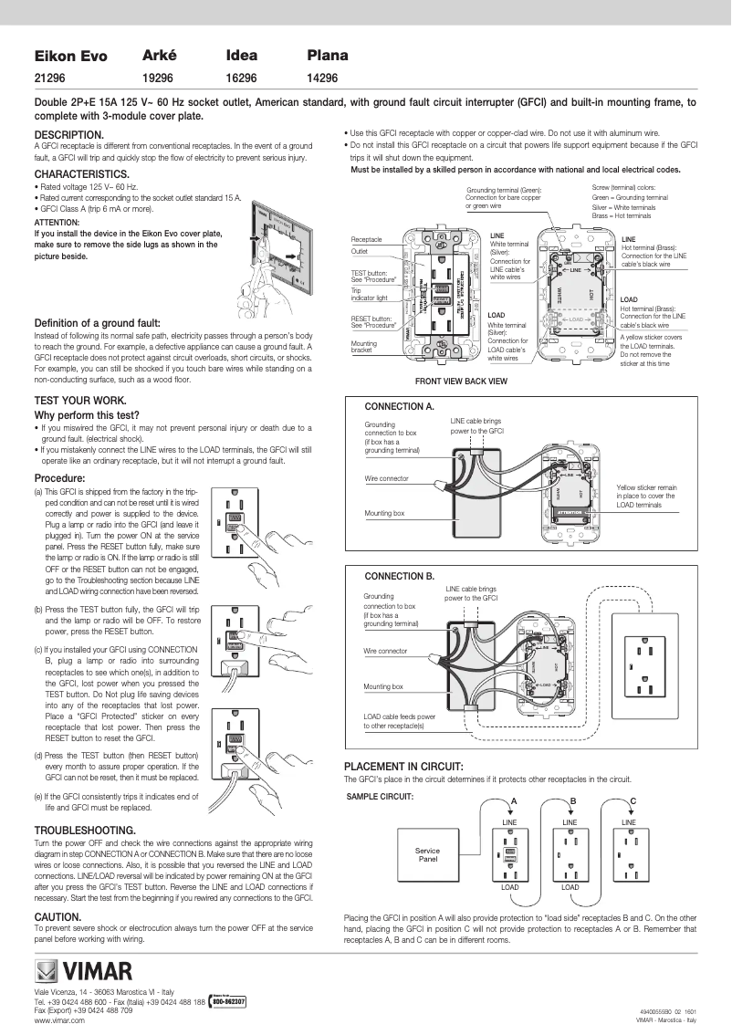 Image de la première page du manuel de l'appareil 21296.N