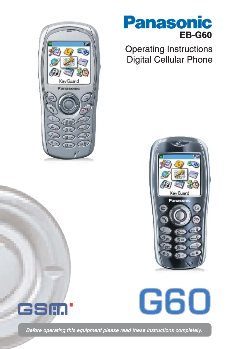 Image de la première page du manuel de l'appareil EB-G60