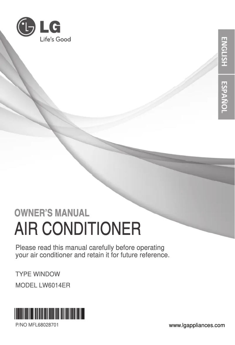 Page 1 de la notice Manuel utilisateur LG LW6014ER