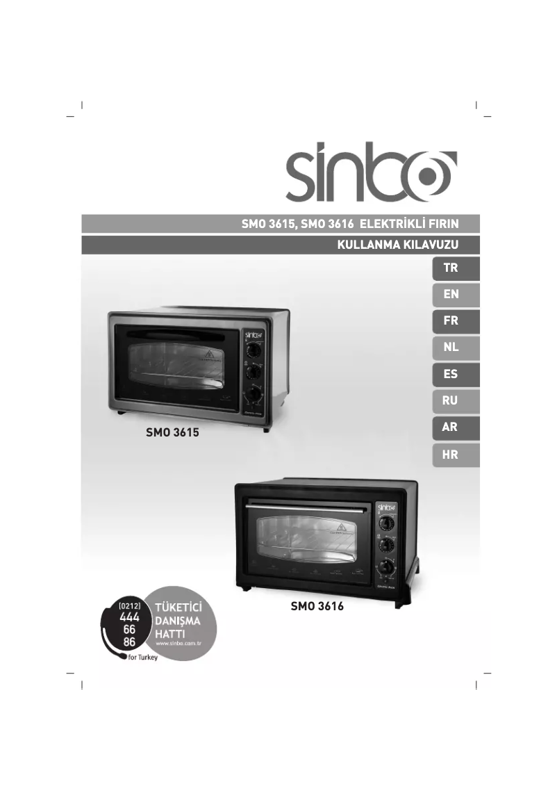 Page n°1 - Manuel utilisateur Sinbo SMO 3615