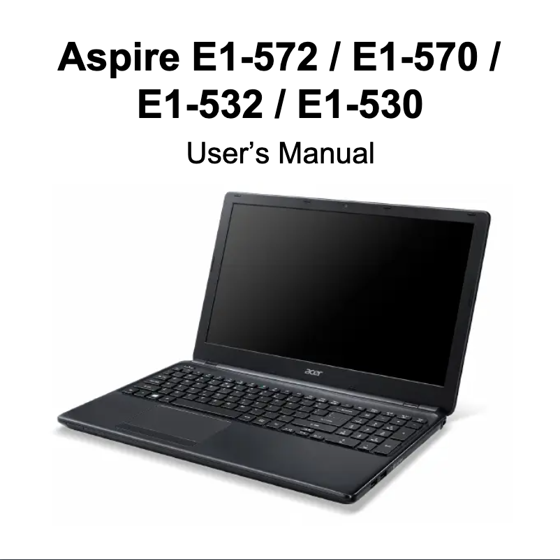 Página 1 del manual Manual de usuario Acer Aspire E1-532
