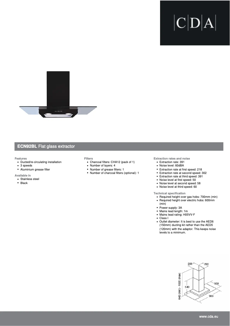 Image de la première page du manuel de l'appareil ECN92BL