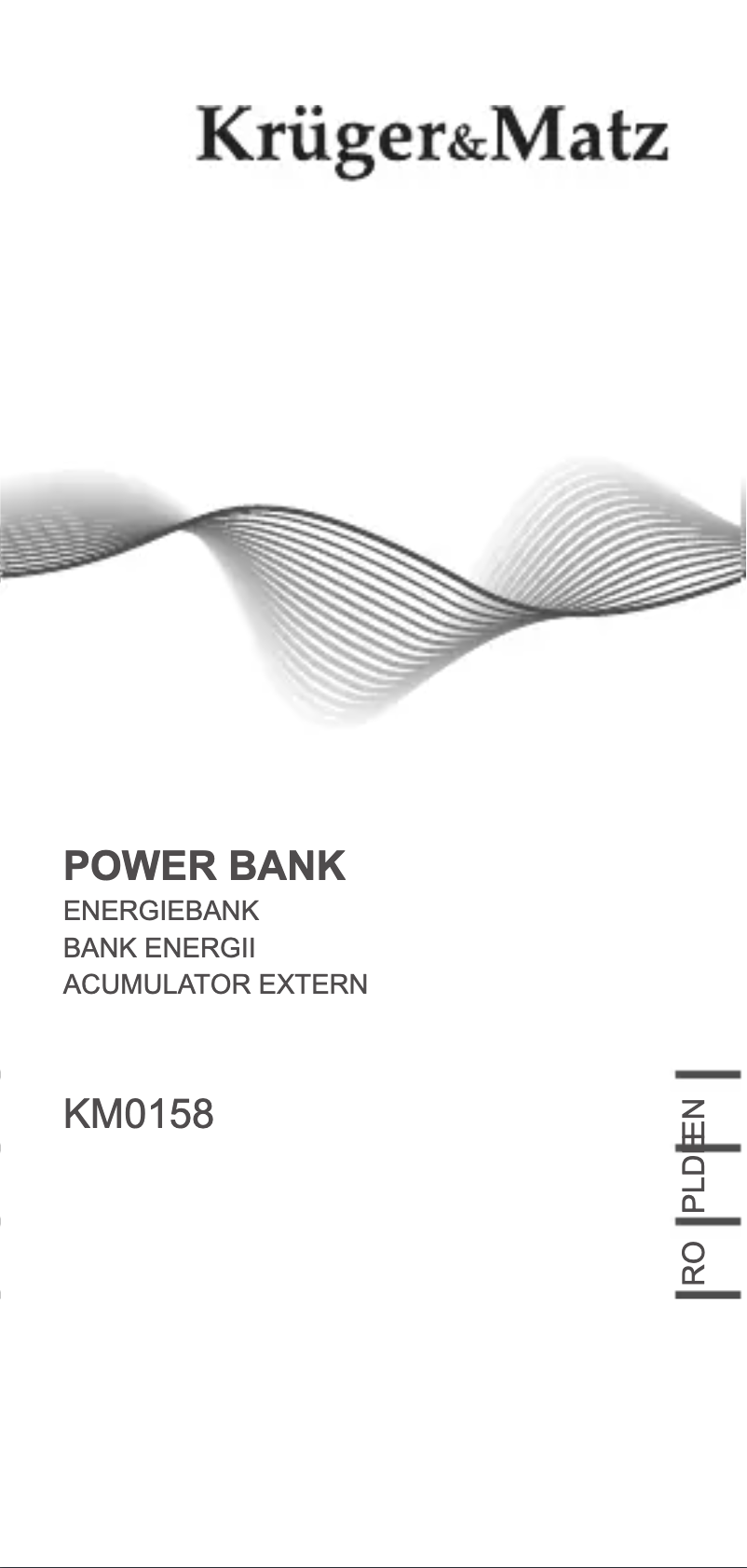 Image de la première page du manuel de l'appareil KM0158