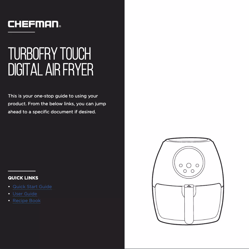 Image de la première page du manuel de l'appareil TurboFry Touch RJ38-V3-35T