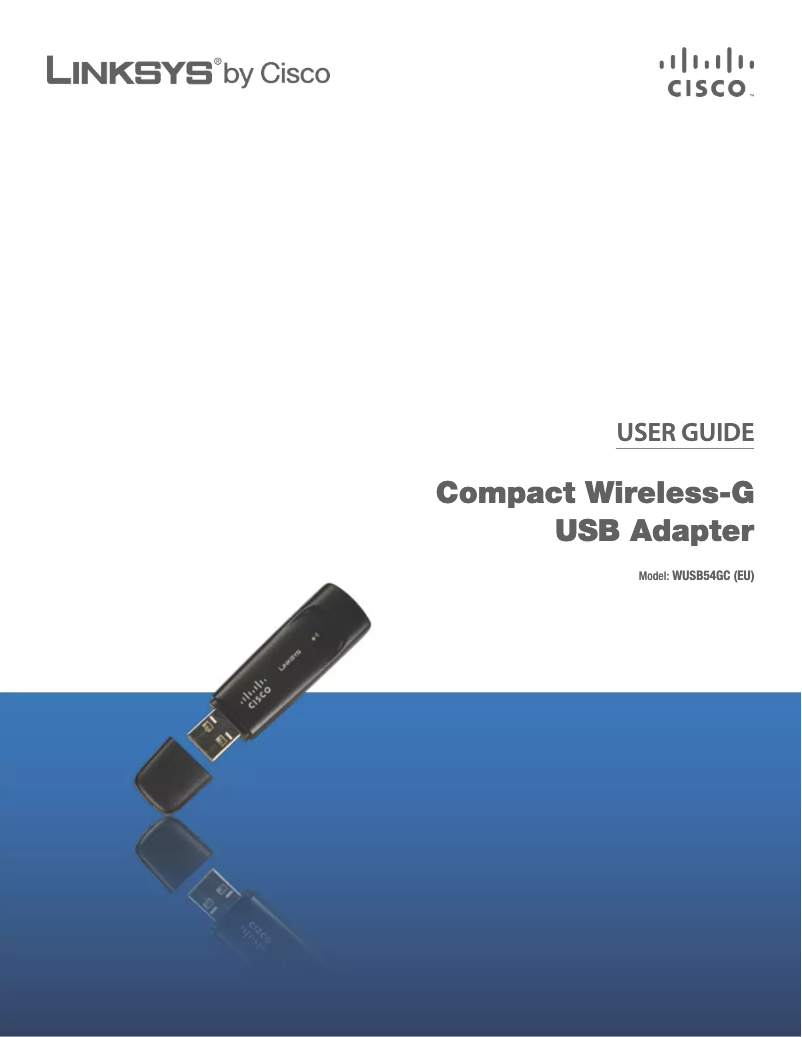Page n°1 - Manuel utilisateur Linksys WUSB54GC