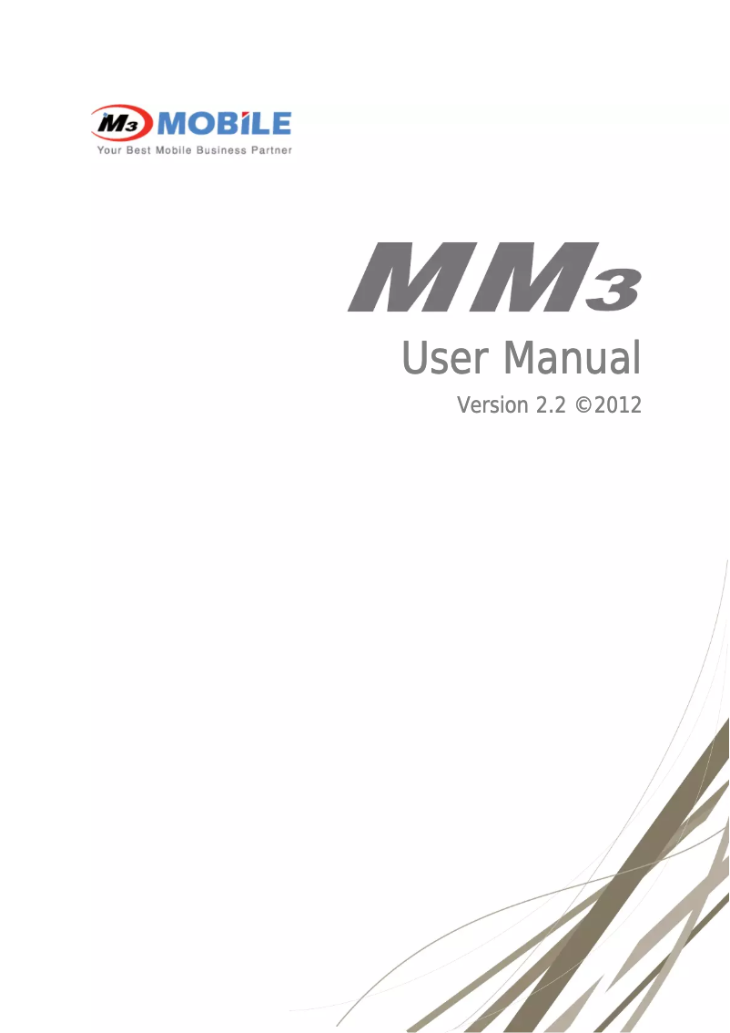 Página 1 del manual Manual de usuario M3 Mobile MM3