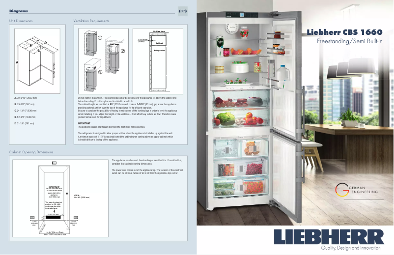 Page n°1 - Fiche technique Liebherr CBS 1660