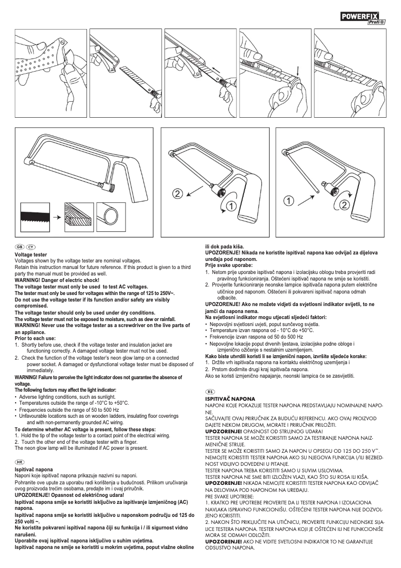 Page 1 de la notice Manuel utilisateur Powerfix IAN 275353