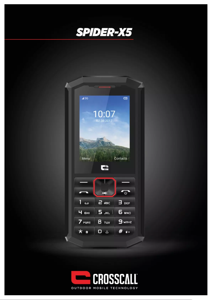 Page 1 de la notice Manuel utilisateur Crosscall SPIDER-X5