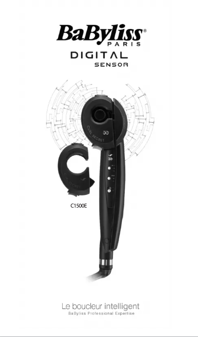 Página 1 del manual Manual de usuario BaByliss Digital Sensor Curl Secret C1500E