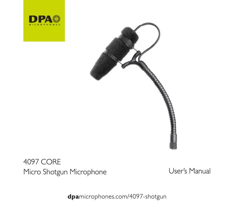 Image de la première page du manuel de l'appareil 4097 Core