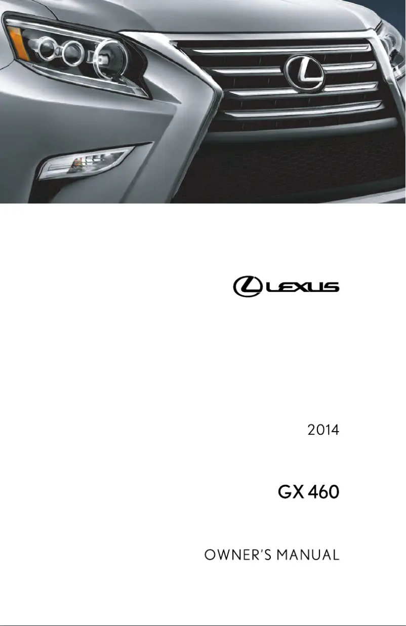 Page 1 de la notice Manuel utilisateur Lexus GX 460 (2014)