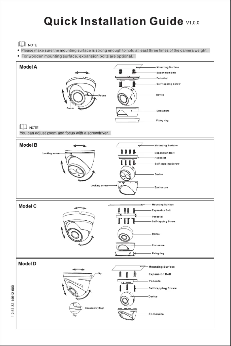 Page n°1 - Manuel utilisateur Dahua Technology Lite - 4K HDCVI IR Eyeball Camera