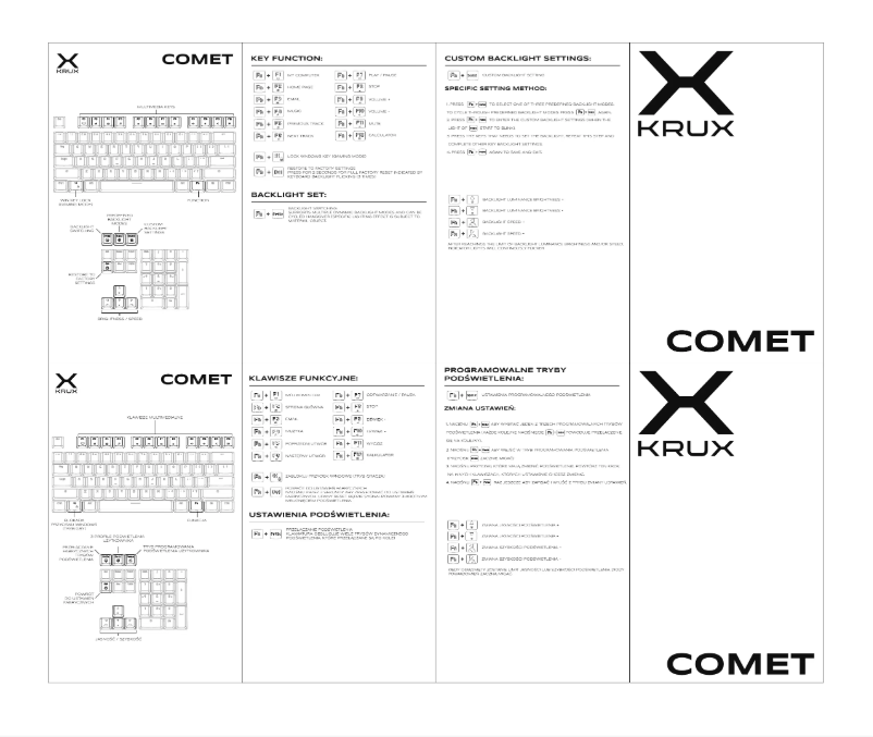 Image de la première page du manuel de l'appareil Comet