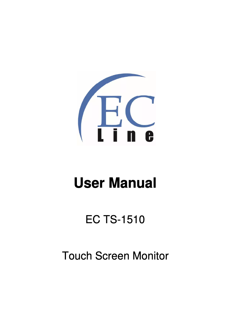 Page 1 de la notice Manuel utilisateur EC Line EC-TS-1510