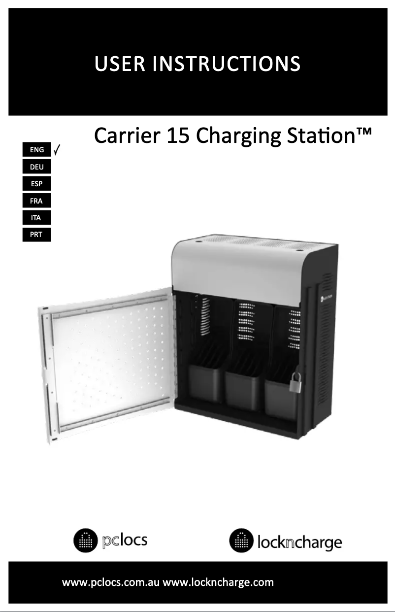 Page 1 de la notice Manuel utilisateur Lockncharge Carrier 15