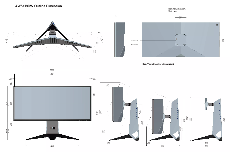 Image de la première page du manuel de l'appareil AW3418DW