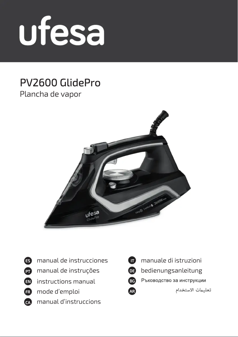 Page 1 de la notice Manuel utilisateur Ufesa Glide Pro