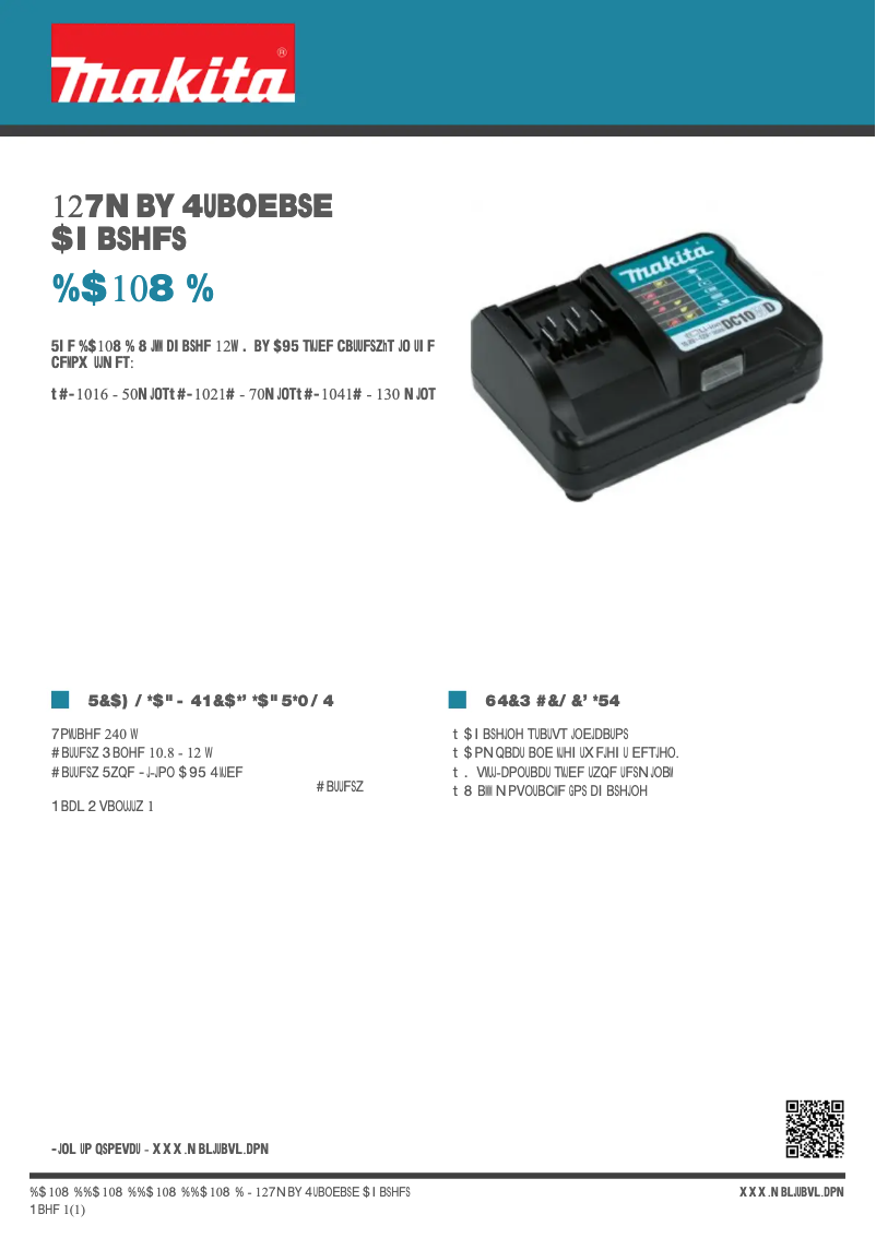 Image de la première page du manuel de l'appareil DC10WD