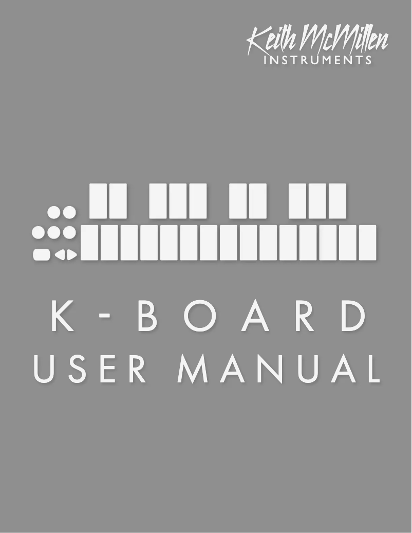 Image de la première page du manuel de l'appareil K-Board C