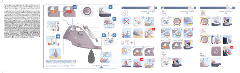 Page 1 de la notice Manuel utilisateur Tefal Ultragliss Anti-Calc Plus FV6832