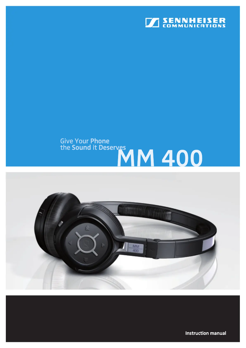 Image de la première page du manuel de l'appareil MM 400-X