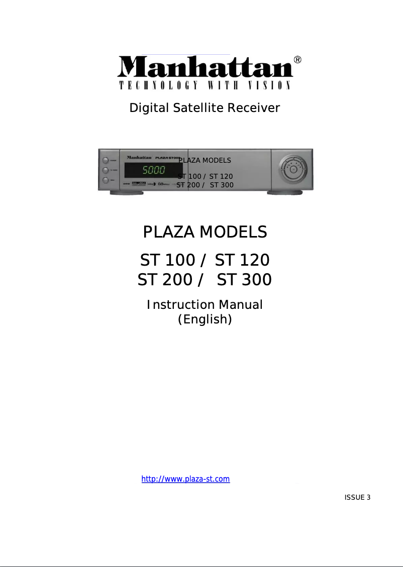 Page 1 de la notice Manuel utilisateur Manhattan Plaza ST 120