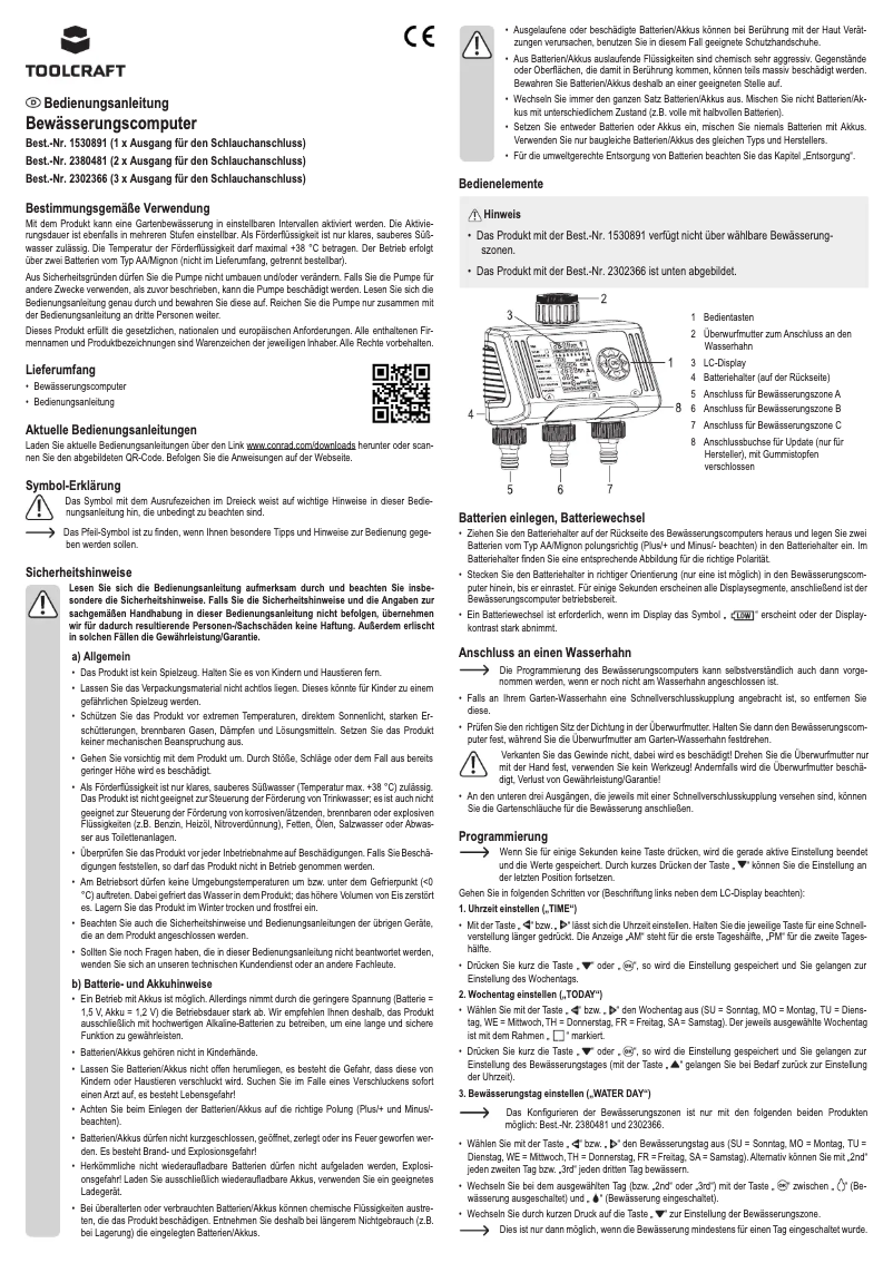 Image de la première page du manuel de l'appareil 1530891