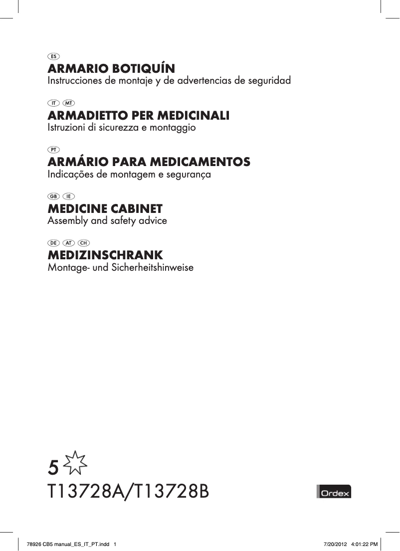 Page n°1 - Manuel utilisateur Ordex IAN 111038