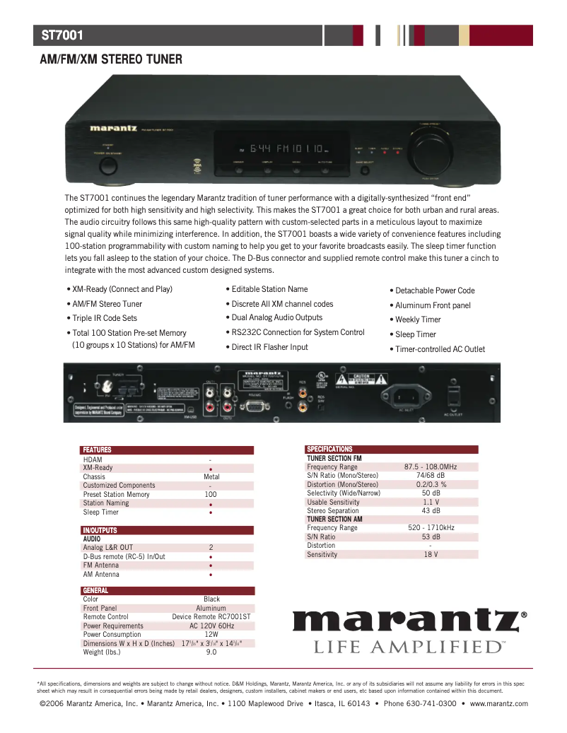 Image de la première page du manuel de l'appareil ST7001