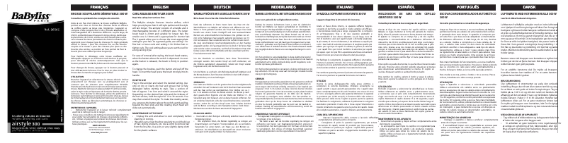 Page 1 de la notice Manuel utilisateur BaByliss 2656E