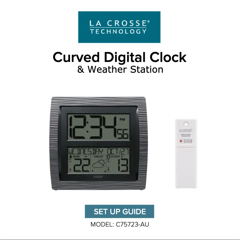 Image de la première page du manuel de l'appareil C75723-AU