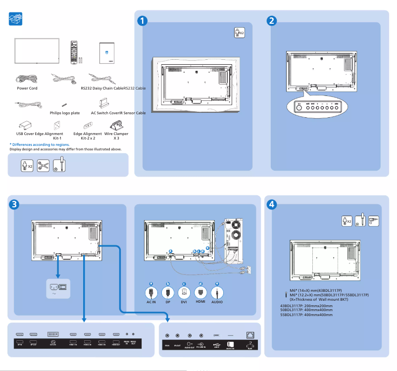 First page image of the manual for 50BDL3117P
