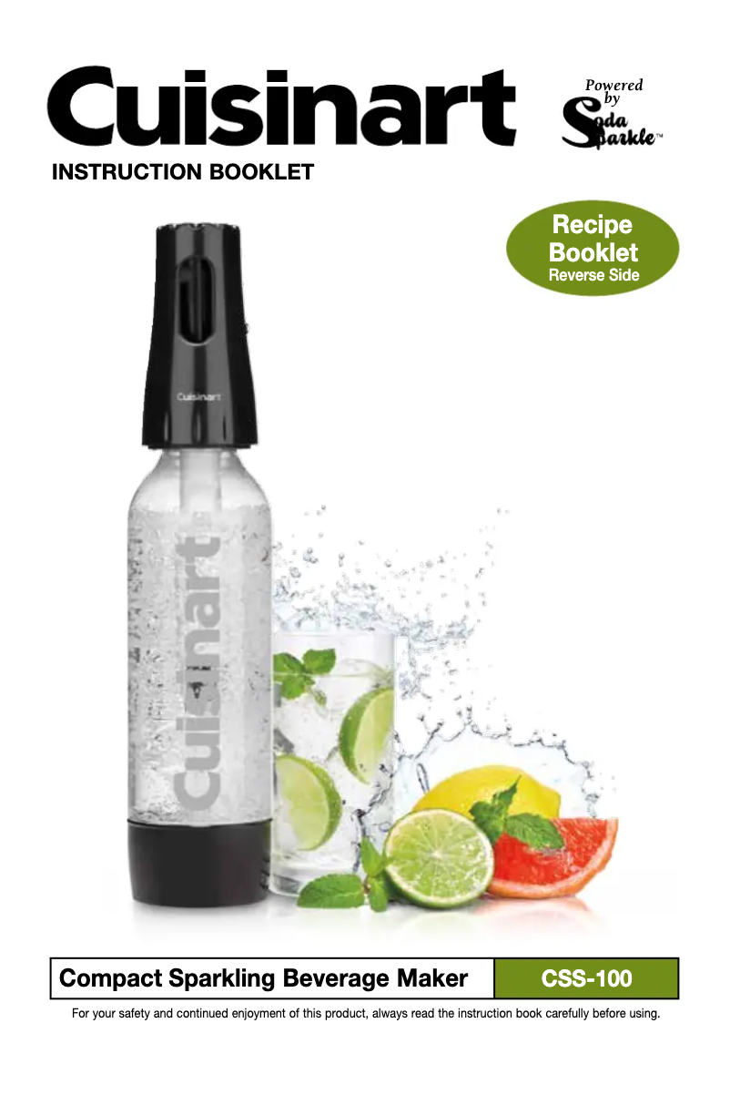 Page n°1 - Manuel utilisateur Cuisinart CSS-100