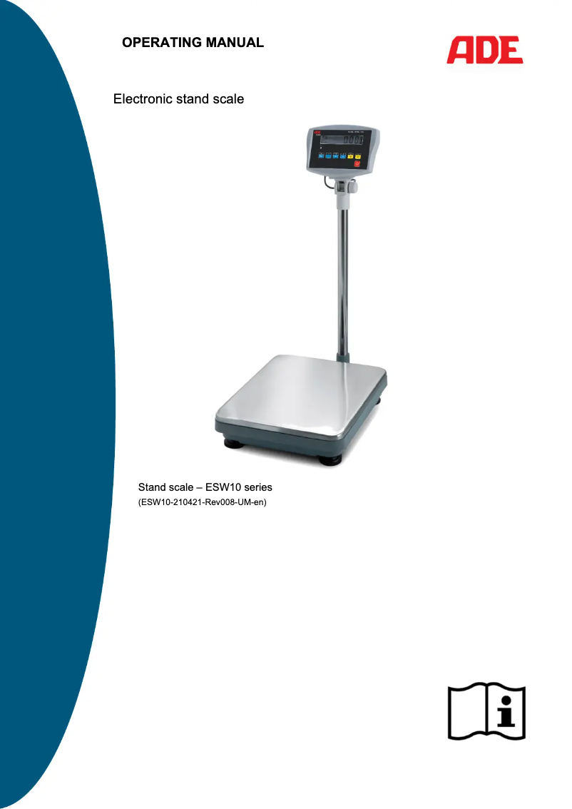 Page n°1 - Manuel utilisateur ADE ESW10