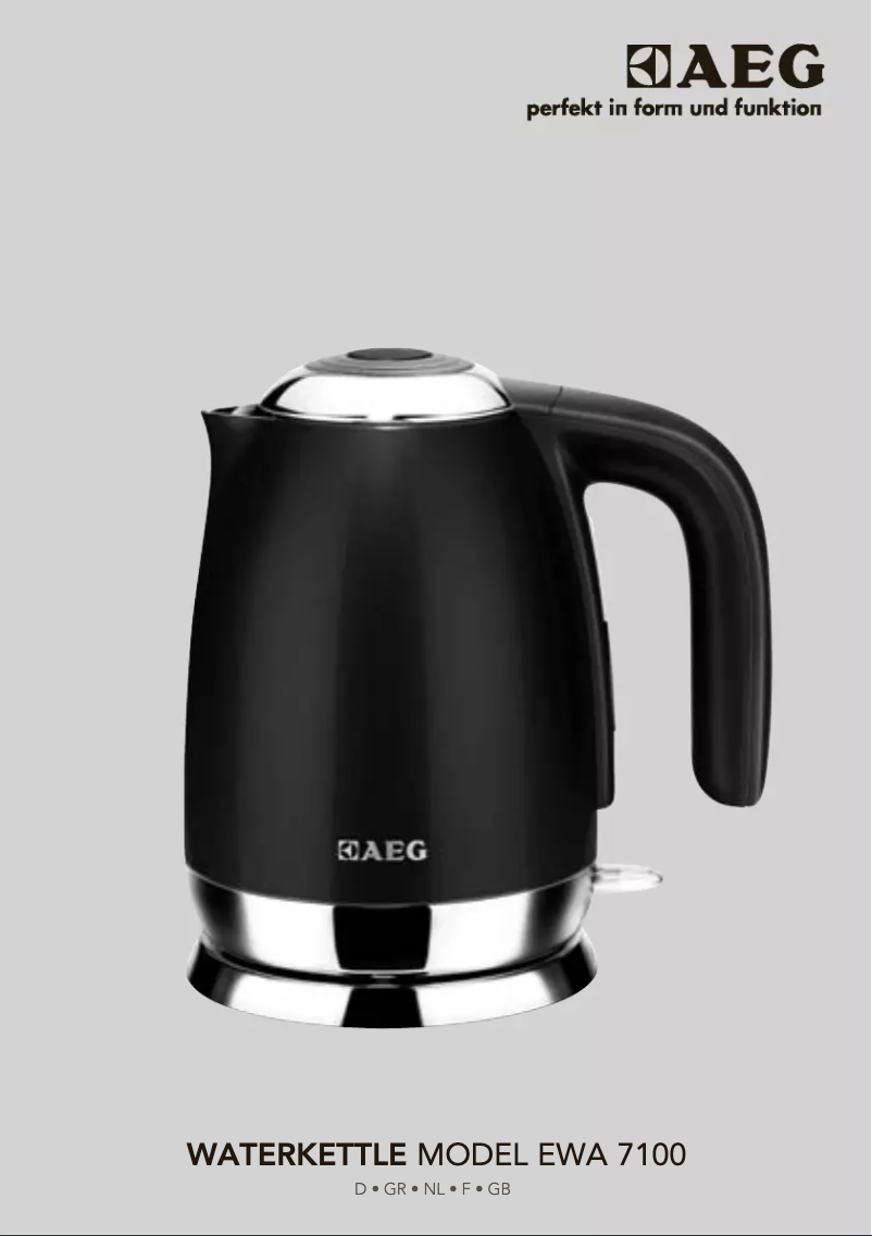Página 1 del manual Manual de usuario AEG EWA7100