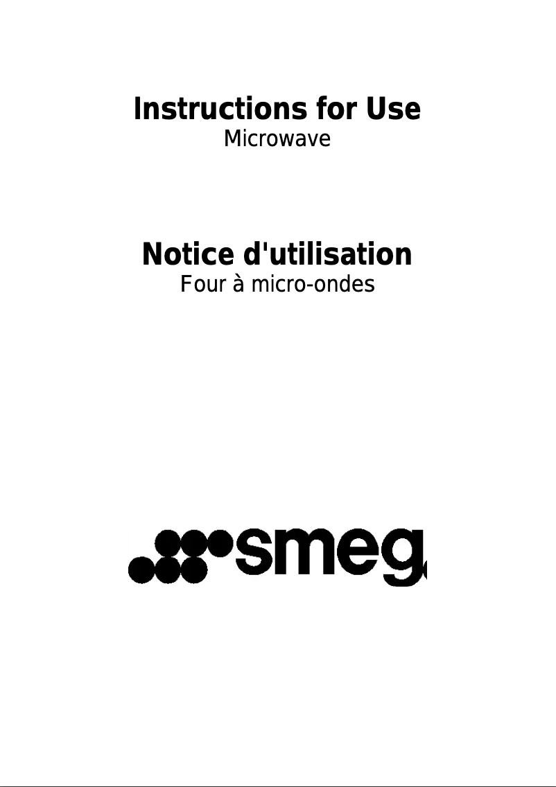 Page 1 de la notice Manuel utilisateur Smeg SC45MK
